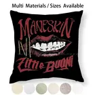 Наволочка для подушки Maneskin, наволочка для подушки из хлопка и льна, наволочка для подушки Glamrock цифрового типа, в эстетике ретроволны, Citypop Colorpop Popcolor