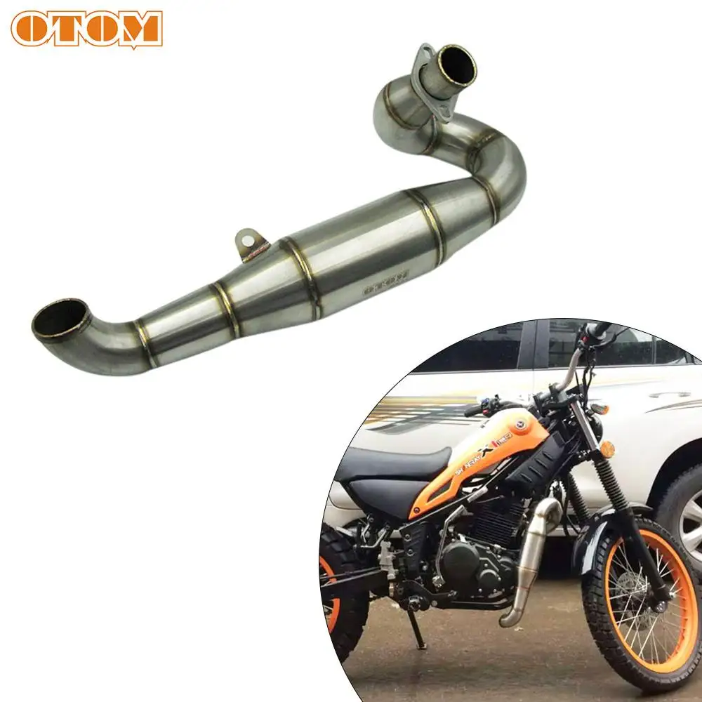 Универсальный глушитель выхлопной трубы OTOM для мотоцикла вездехода улитки из