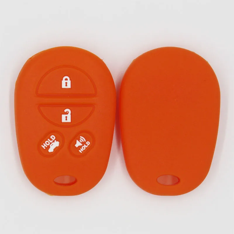 

Wholesale Key Case for Toyota Camry Solara 2017 Avalon Tundra Sequoia 4 Buttons Smart Remote Silicone Car Key Protected Cover