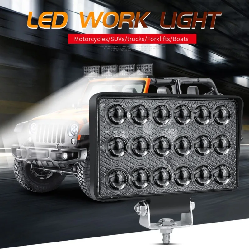 

Automobile Led Working Lamp 5-Inch 18 Beads 54W Modified Spotlight Suitable for Cars/Motorcycles/Trucks