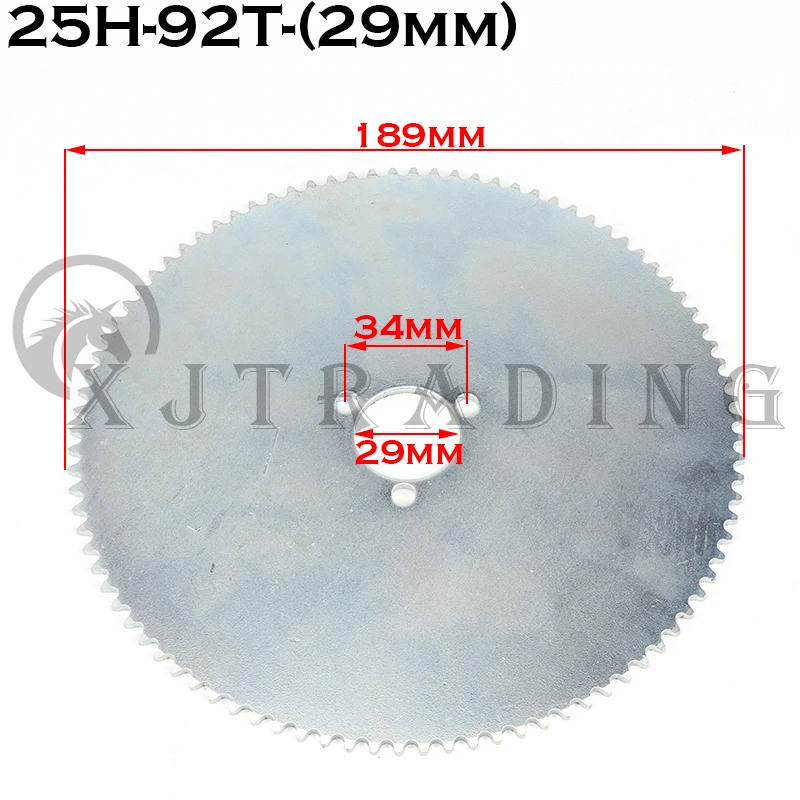 

29mm 54mm 70t 80t 92t Tooth 25H Rear Sprocket for 47CC 49CC Mini Moto ATV Quad Dirt Pit Pocket 2 Stroke Engine