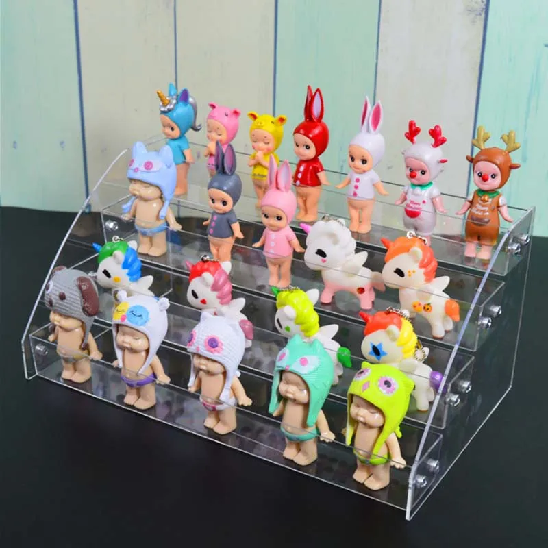 Biqi Bubble Mart Acrylic Display Stand Blind Box Display Stand Multi-layer Hand Show Display Doll Show Nail Polish Rack