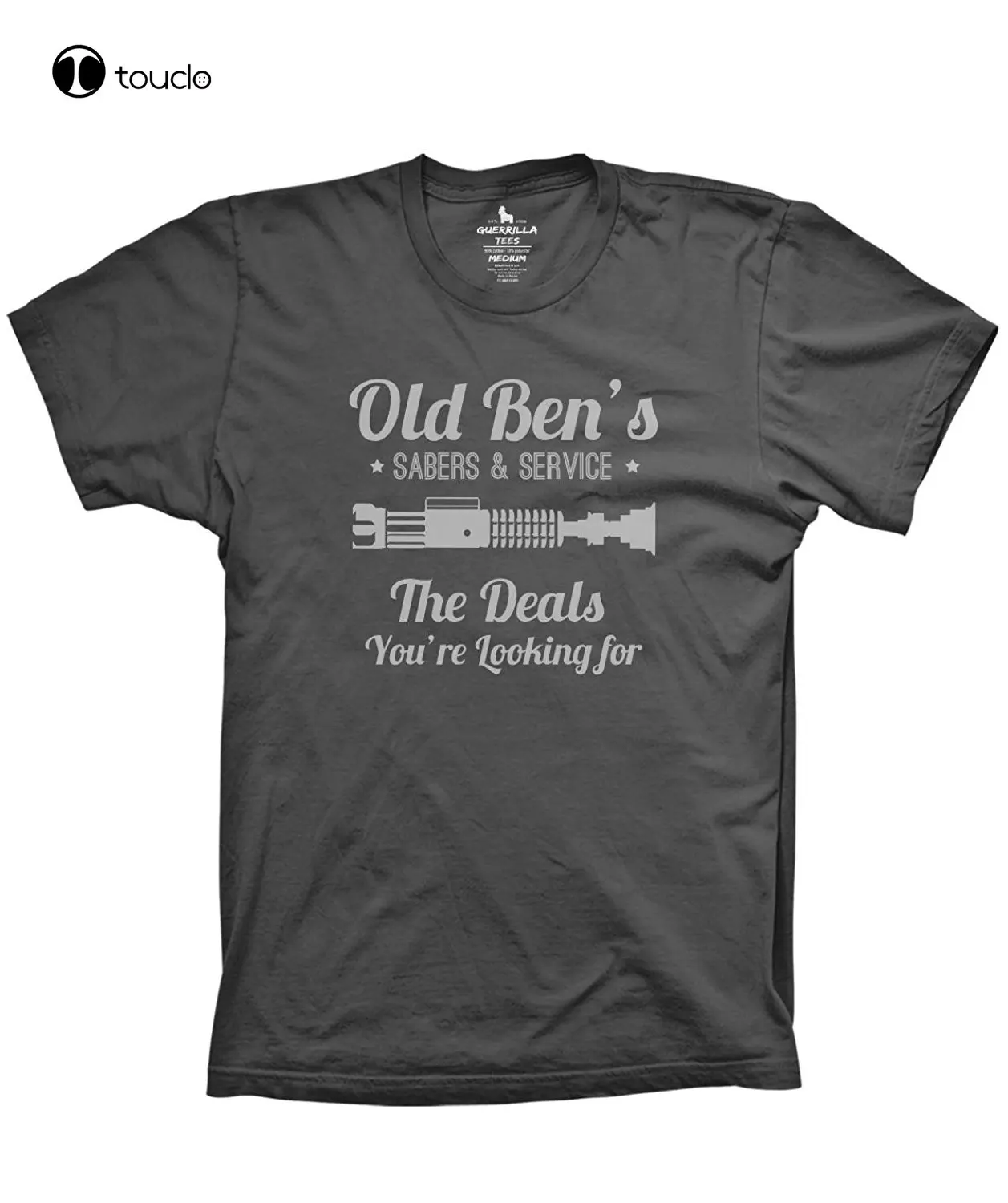 

Summer Cool Men Tee Shirt Old Ben'S Lightsaber Repair Funny Sci Fi Movie T Shirts Galaxy Shirts Force Funny Funny T-Shirt