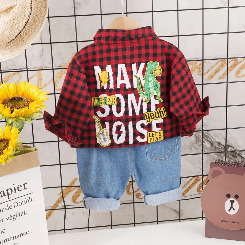 

New Spring Autumn Fashion Toddler Cotton Clothes Baby Boy Girls Shirt Pants 2Pcs/Sets Children Leisure Cartoon Sport Suit