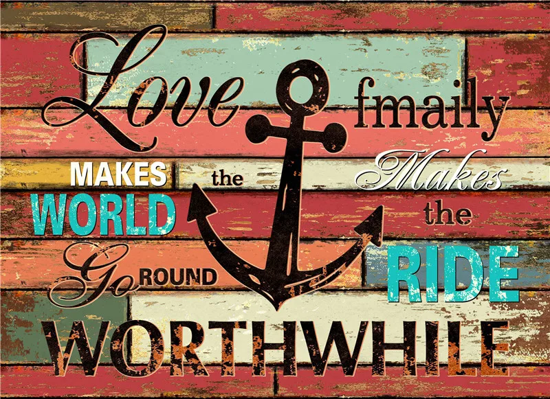 

Винтажное украшение с якорем, Парусный руль, эстетический Декор для комнаты, металлическая пластина, декор для кухни, спальни, настенные дек...