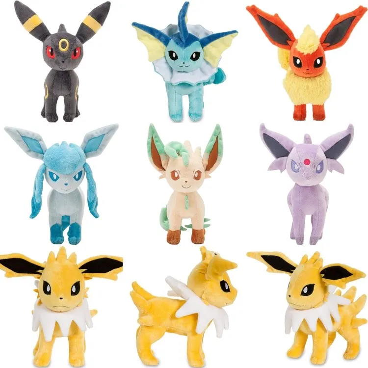Плюшевые куклы TAKARA TOMY POKEMON Eevee 20 см игрушки милые глялеон Leafeon Umbreon brion Jolteon Vaporeon Flareon
