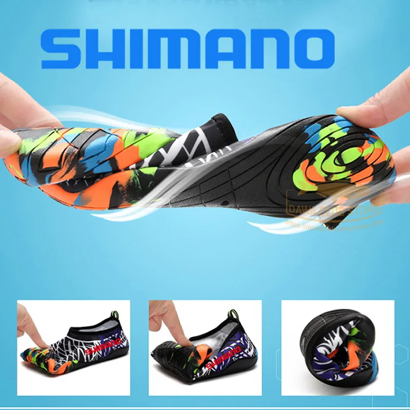 

2021 SHIMANO Fishing Shoes Hiking Sports Men Wading Shoes DAIWA Breathable Quick Dry Fishing Shoes Outdoor Beach Swimming Shoes