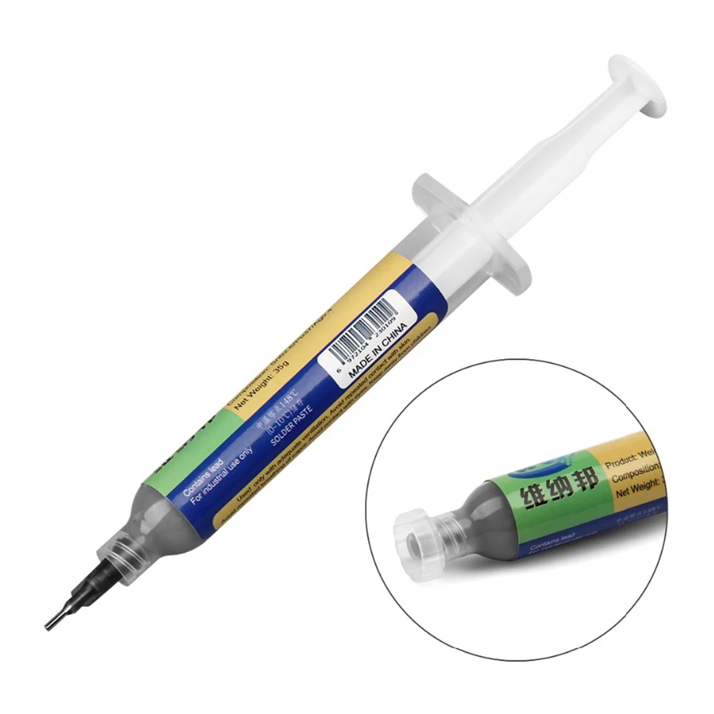 Шприц 10CC для пайки Оловянная паста бессвинцовый сварочный флюс 35 г крем iPhone