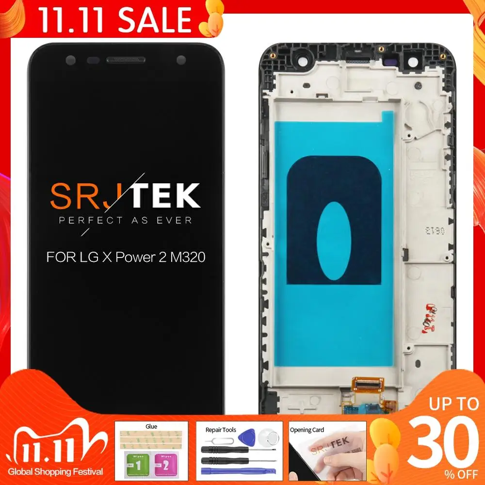 

Original For LG X Power 2 M320 LCD Display with Touch Screen Digitizer Assembly With Frame Free shipping