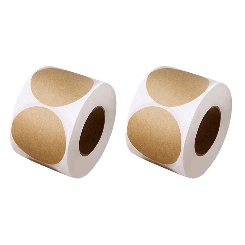 

Наклейки из крафт-бумаги, 2 рулона (500 листов в рулоне)