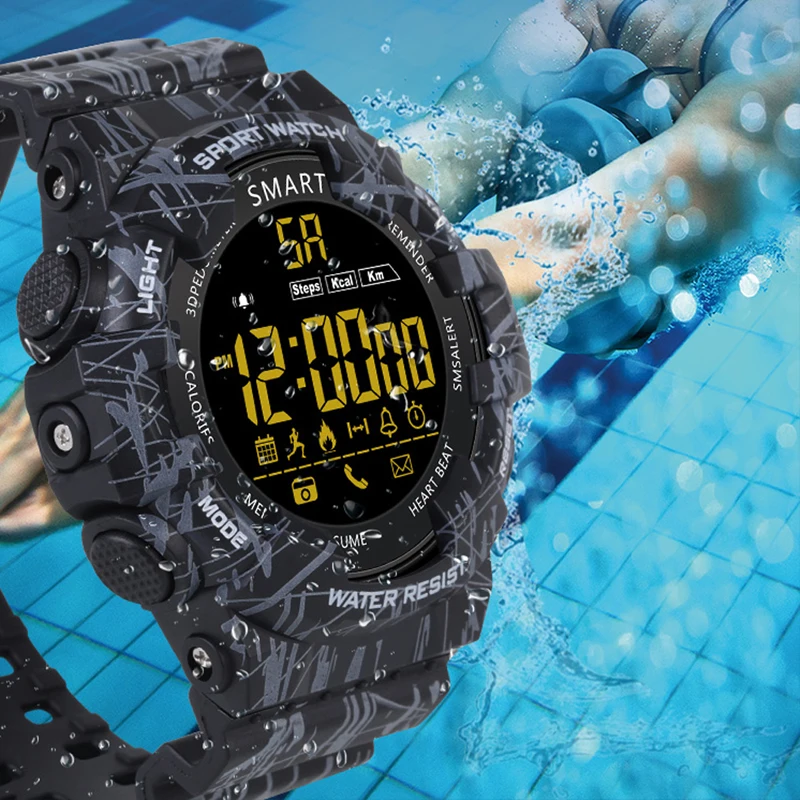 Смарт часы EX16C водонепроницаемые с дистанционным управлением фитнес Bluetooth трекер