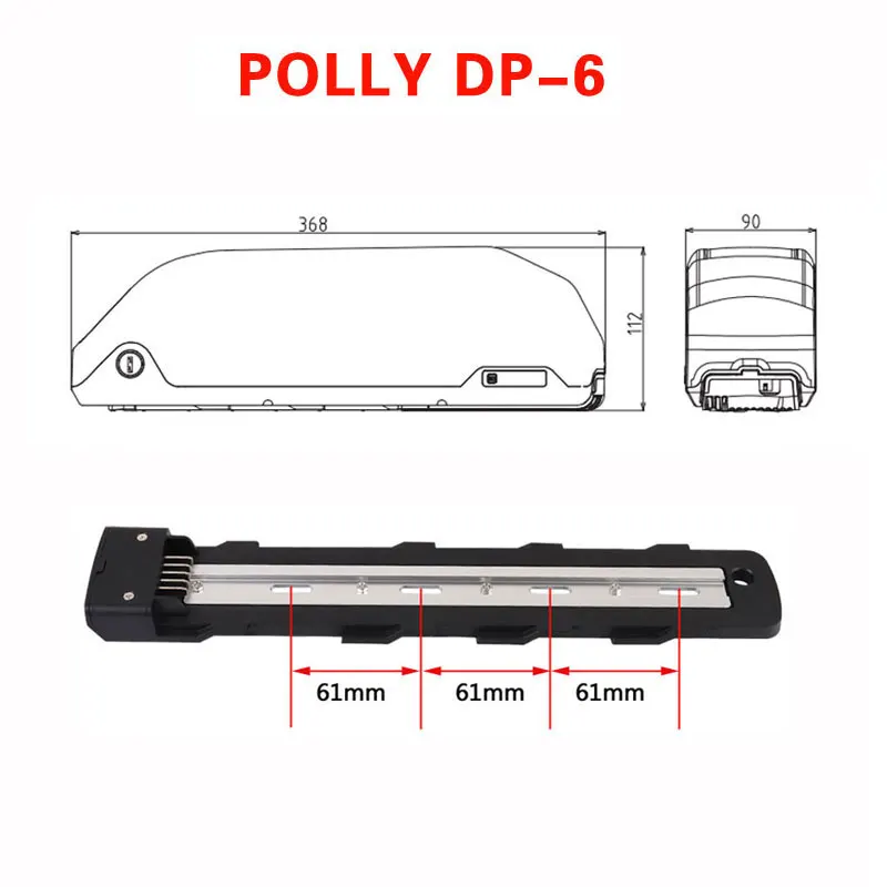Чехол для аккумулятора Polly Down Tube Downtube Electric bike E-bike 10S 6P 7P 13S 14S 5P никелевые полосы 18650