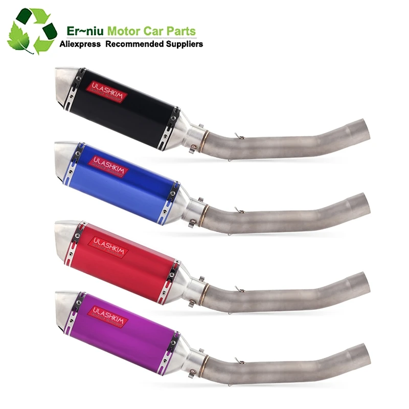 

Free Shipping Motorcycle Exhaust Muffler Full System Slip On Middle Link Pipe DB Killer For kawasaki Z750 Z 7502007 to 2015