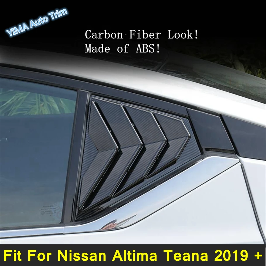 

Lapetus Auto Styling Outside Rear Window Vent Louvers Scoop Decoration Triangle Cover Trim For Nissan Altima Teana 2019 2020 ABS
