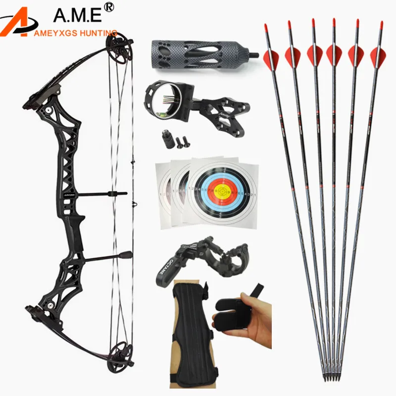 

Archery M108 Compound Bow 30-55Lbs Adjustable Audlt Competition Shooting Bow and Arrow Set Outdoor Hunting with Accessories