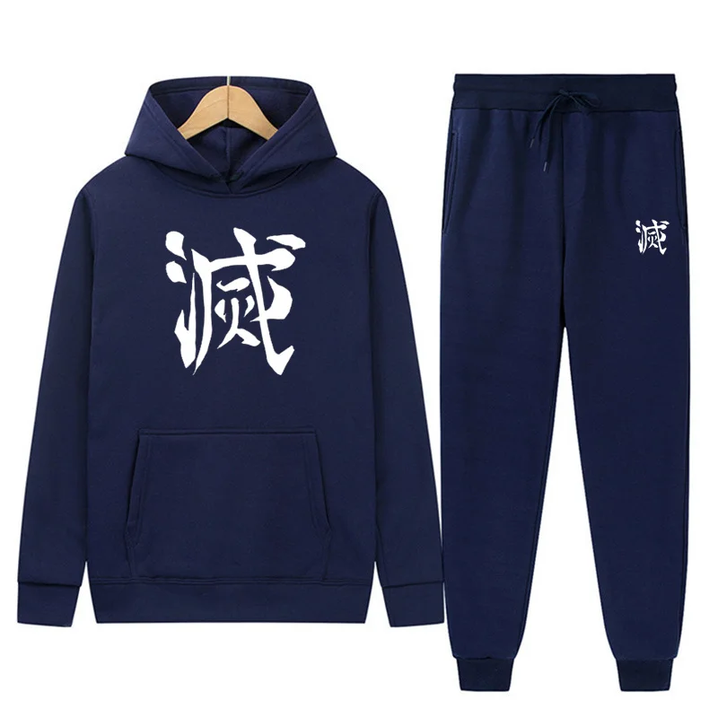 

Spring and Autumn Fashion Men's and Women's Brand Printing Couple Hoodie Set 2021 Casual Loose Pullover Sportswear