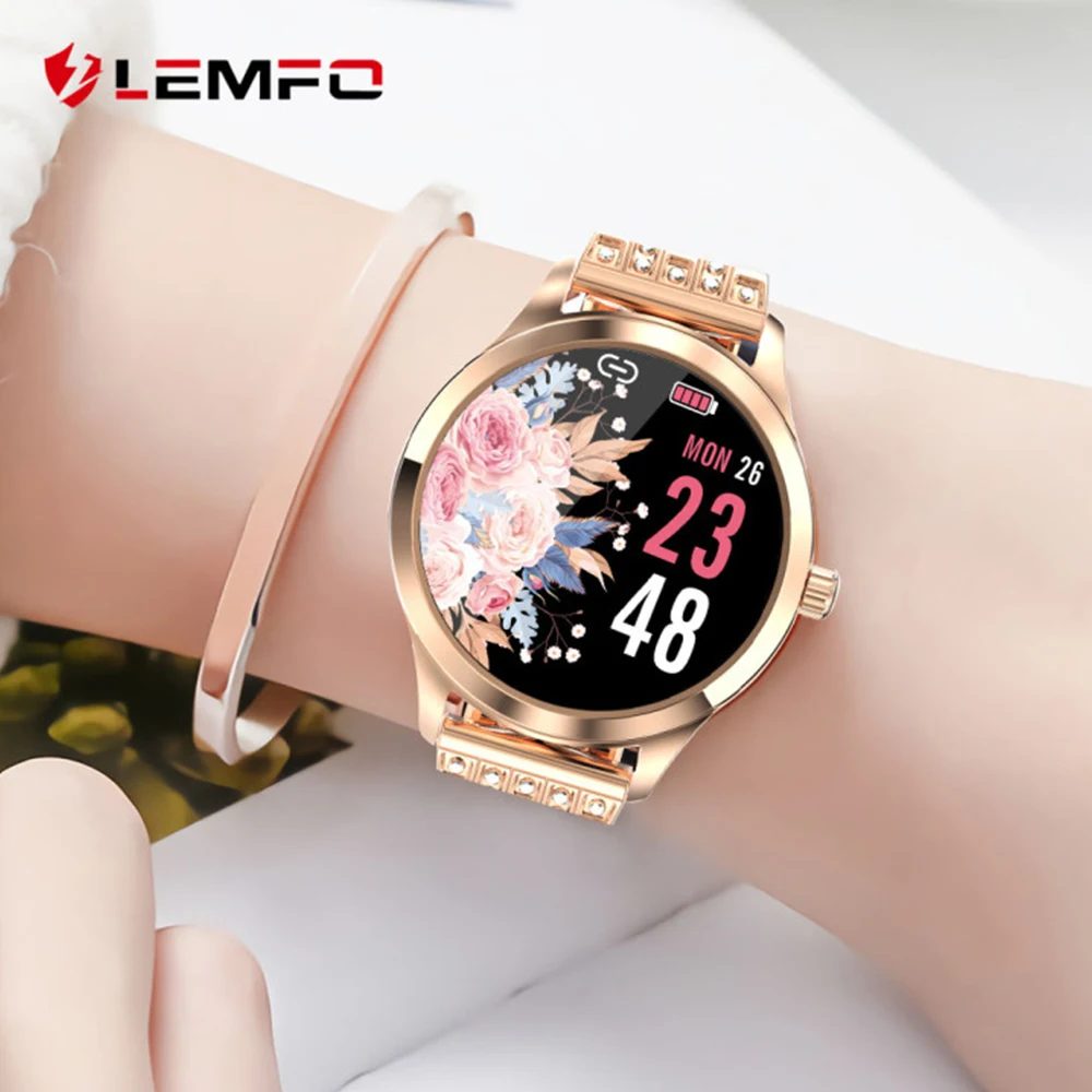 LEMFO LW07 Смарт часы для женщин 2020 DIY лицо цветной TFT экран Мониторинг здоровья умные