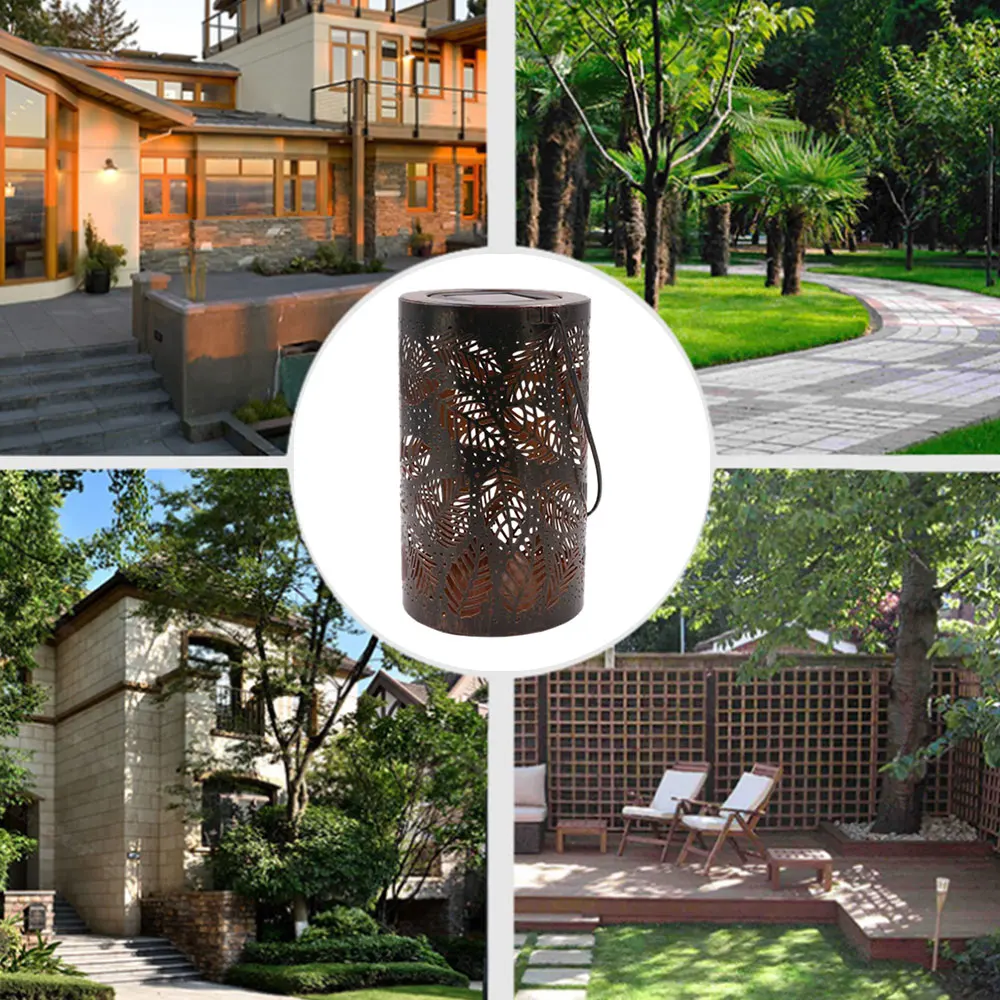 Солнечный фонарь светильник s наружный садовый подвесной металлический лист