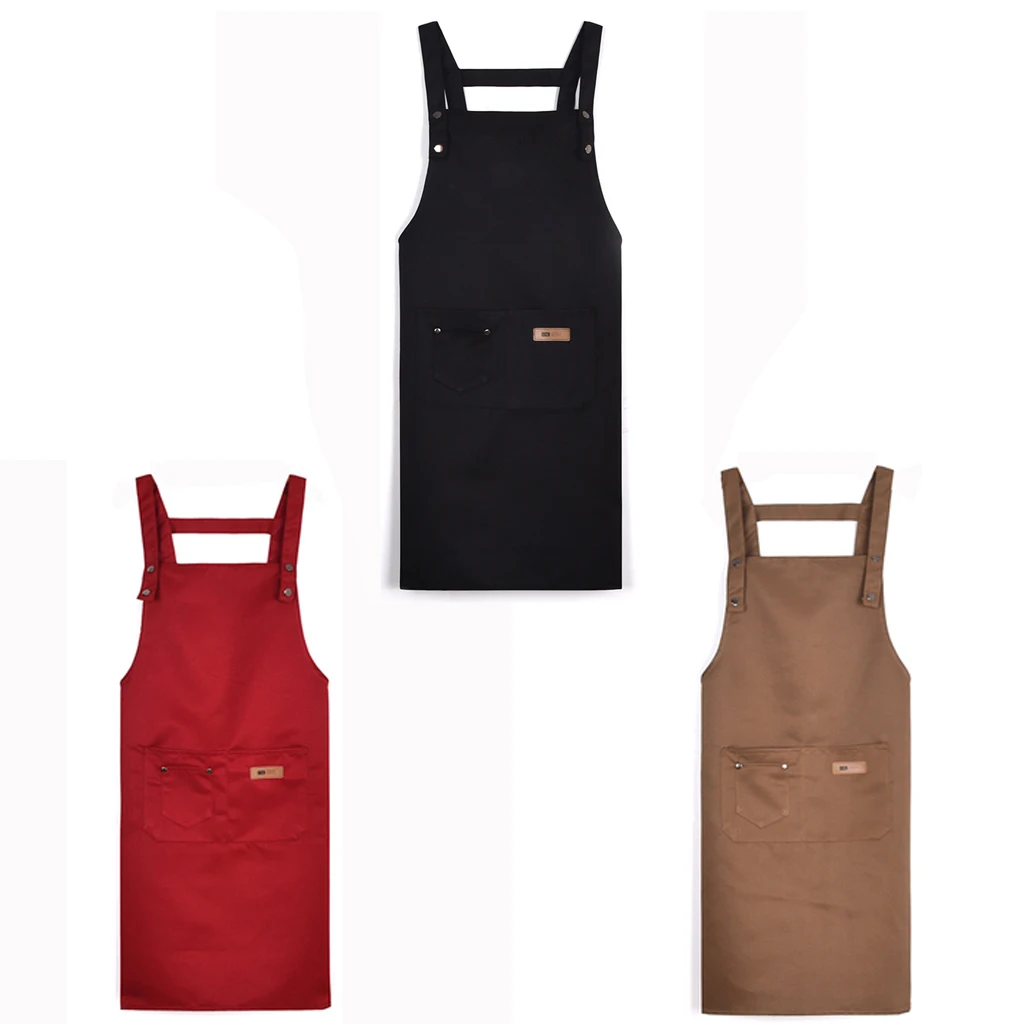 Новинка Модный хлопковый фартук из парусины кофейня и Парикмахерская Рабочий