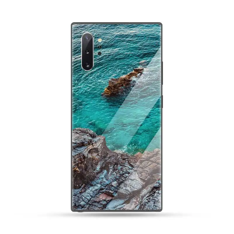 

sea Waves Choppy ocean coque cover Phone Case Tempered glass For Samsung S6 S7 edge S8 S9 S10 e plus note8 9 10 pro
