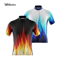 black flame sublimation printing cycling jersey best 2021 pro polyester bike wear summer men quick dry cycling top bicycle shirt