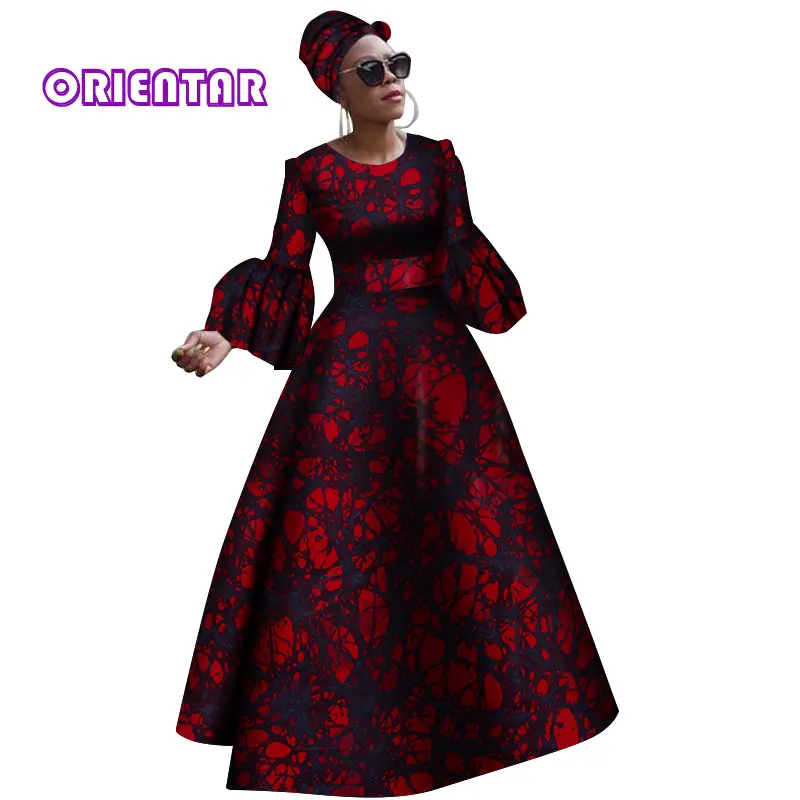 Осень комплект из обуви в африканском стиле платья для женщин с принтом Дашики