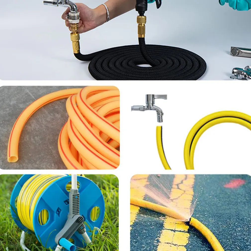 

Hot 7.5m Stretchy Garden Hose High Pressure Hose Water Hose Garden Pipe Irrigation Hose Flexible Garden Hose Sprayer For Garden