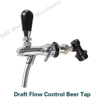 draft flow control beer tap eu type chrome beer spiogt faucet with thread ball lock beer valve