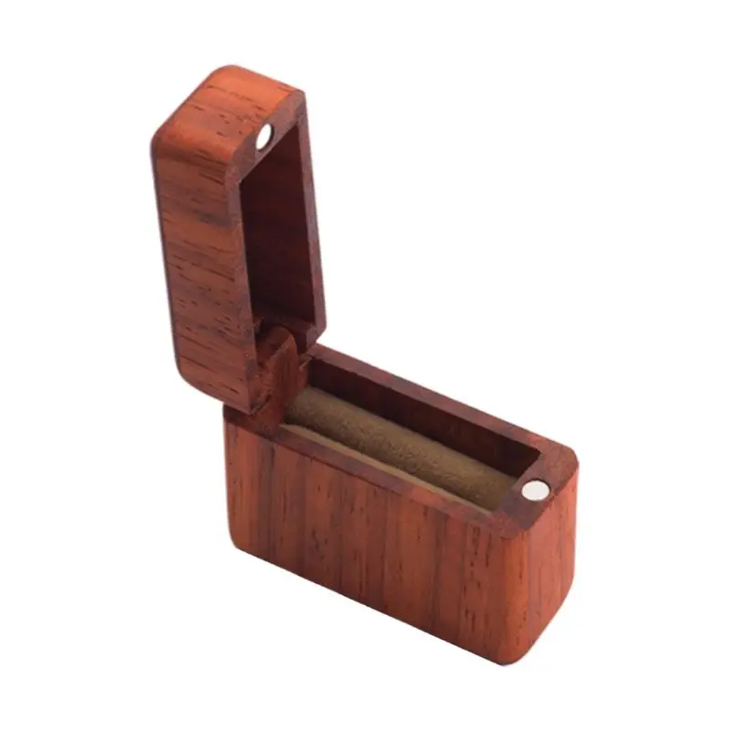 

Wood Ring Bearer Box Wedding Engagement Ring Holder Box Jewelry Box Favor Gift