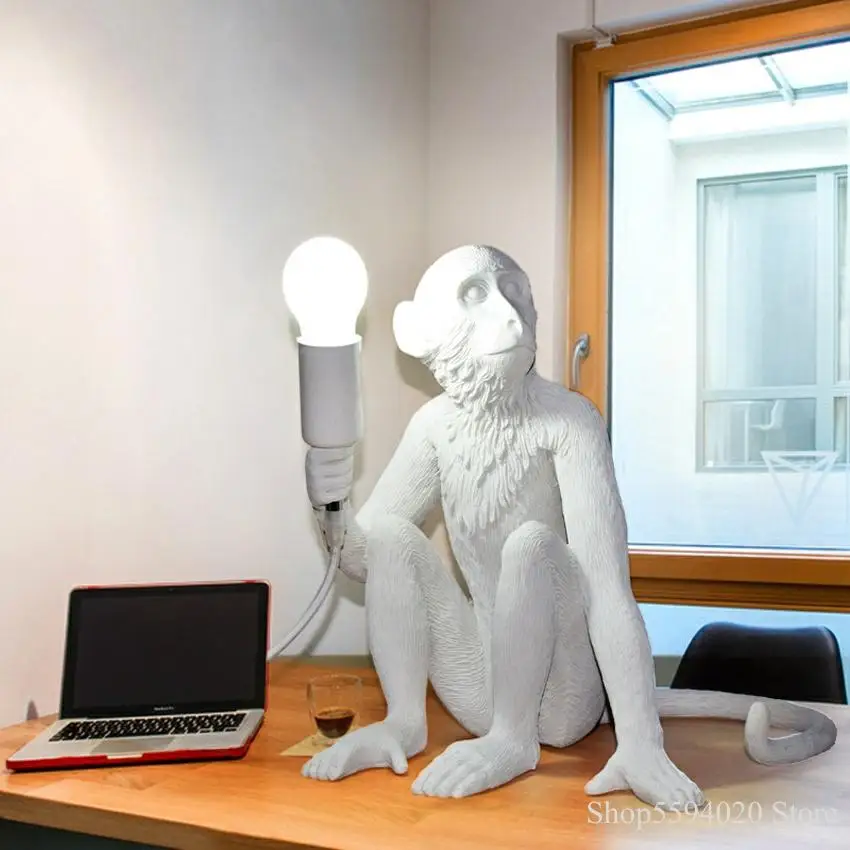 Monkey Pendant Light Seletti Hanging Lamp Lustre with E27 Led Bulb Kid Luminaire Home Loft Decor Fixture LED Bulbs Лампы и освещение