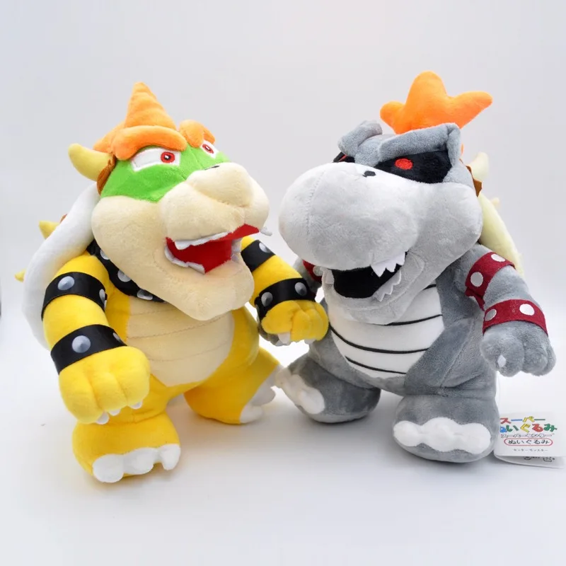25 см подставка Bros Bowser Koopa Morton 3D Land плюшевая игрушка в форме кости набитые животные