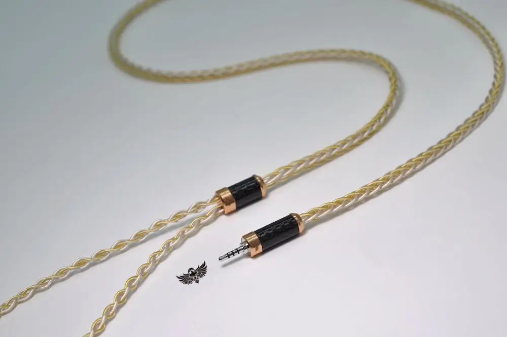 Позолоченный палладий + посеребренный обновленный кабель для гарнитуры OCC 0 78 мм