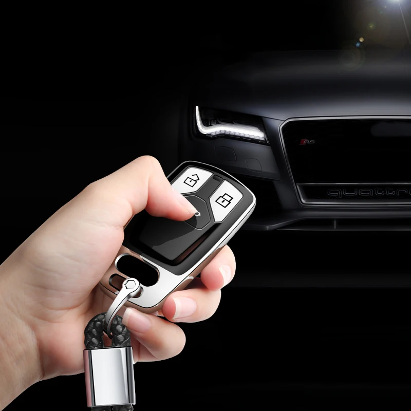 

High quality Soft TPU Car Remote Key Case Full Cover For Audi A4 B9 Q5 Q7 TT TTS 8S 2016 2017 Auto Smart Key Shell Accessories