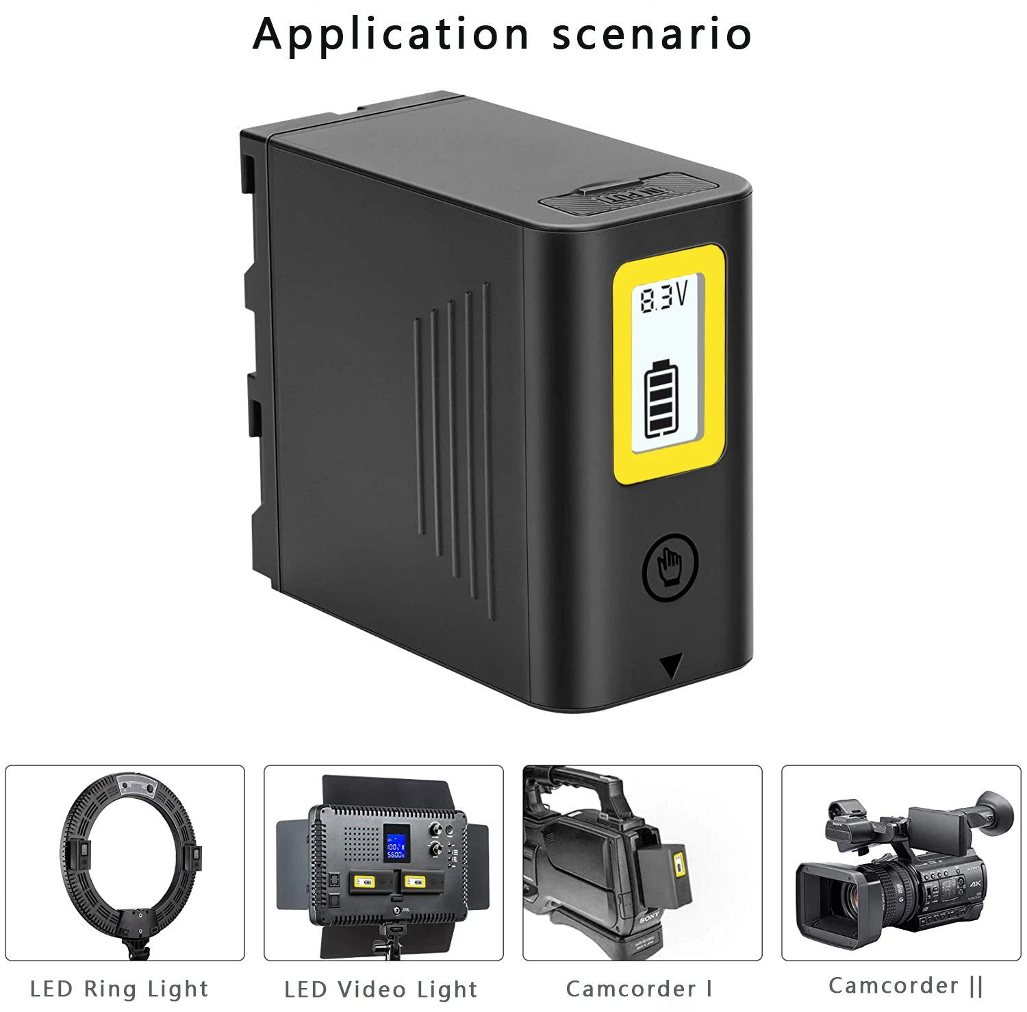 

New NP-F970 NP-F960 NP-F970pro NP-F980pro Battery with USB Charge Output For Sony PLM-100 CCD-TRV35 MVC-FD91 MC1500C L50