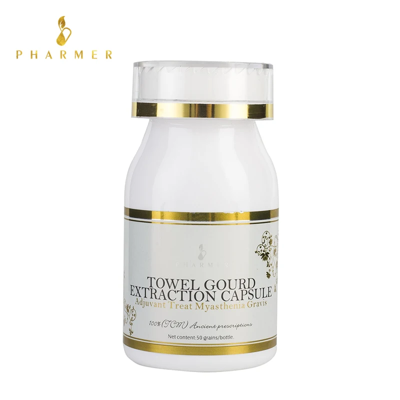 

Pharmer Towel Gourd Extraction Capsule,Adjuvant Treat Myasthenia Gravis, Cure myasthenia gravis, Cure Limb weakness, 50pcs