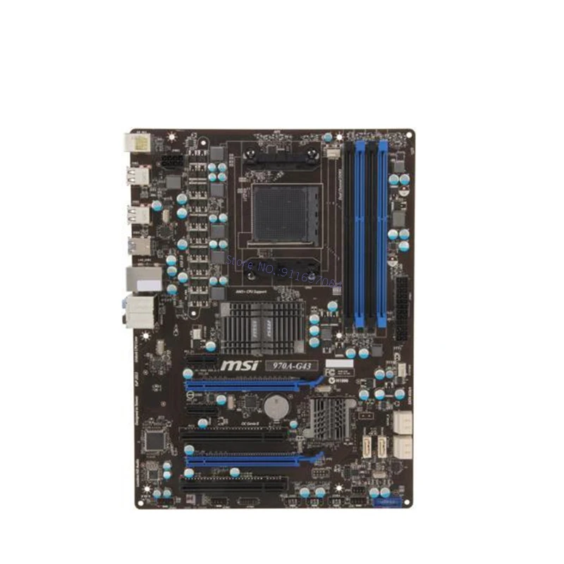 Оригинальная материнская плата DDR3 для MSI 970A-G43 разъем AM3 + платы USB2.0 USB3.0 32 Гб 970 б/у
