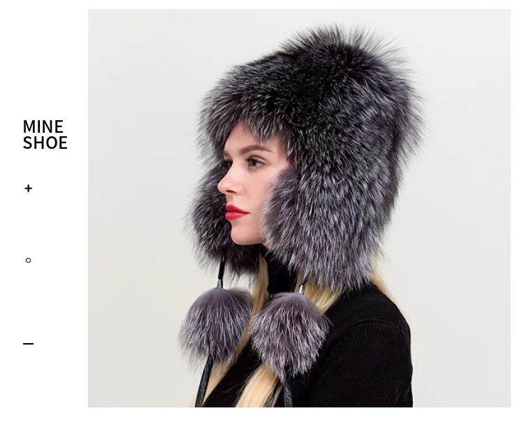 ZDFURS* шапка из лисьего меха женская зимняя корейская мода утолщенная теплая большая шапка, закрывающая уши меховые женские шляпы Lei Feng