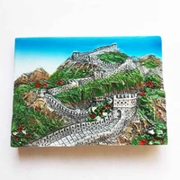 qiqipp china badaling great wall three dimensional scenery tourist souvenir magnetic fridge sticker creative hand gift