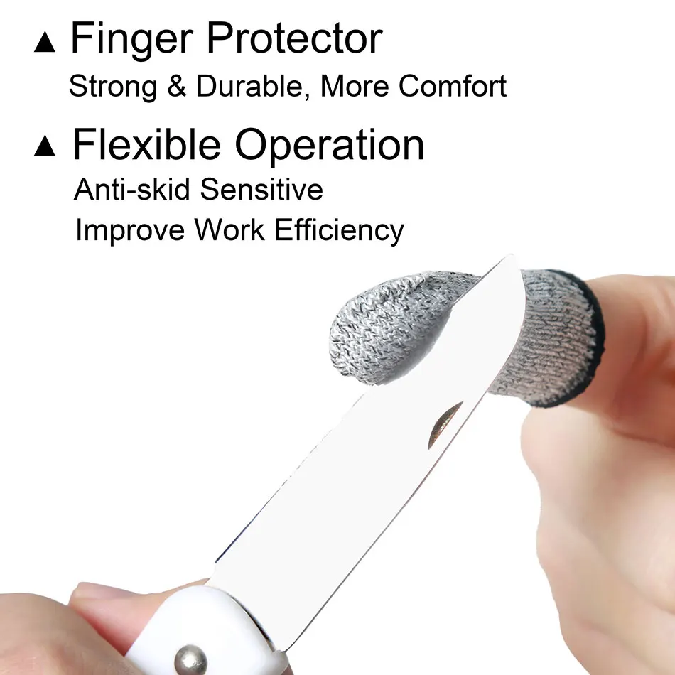 5/10/15 шт. устойчива к порезам Безопасность перчатки порезостойкие напальчники для