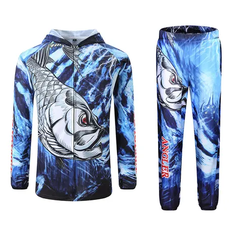 Летние рыболовные рубашки SPATA с защитой от УФ-лучей, Влагоотводящая дышащая одежда для рыбалки с длинным рукавом, быстросохнущие Джерси для рыбалки, 2024