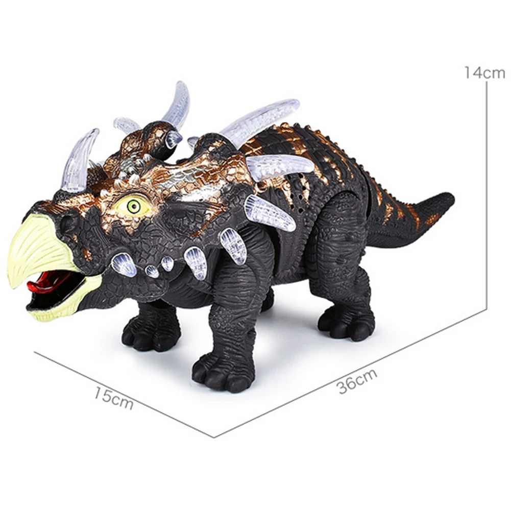 Remote Control Dinosaur Triceratops Animal Sounds Dinobot Electric Walking Animals Toy Music Light Toys For Kids Christmas Gift | Игрушки на
