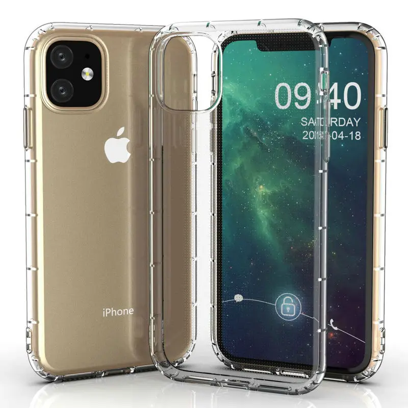 100 шт./лот для iPhone 12 Mini SE 2020 прозрачная Противоударная воздушная Подушка Мягкий