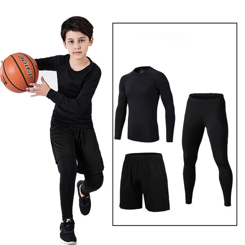 

BJJ MMA тренировочная компрессионная футболка Rashguard для детей PK тренировочные фитнес-трико Бодибилдинг кросс-фитнесс Спортивные Шорты Муай Та...