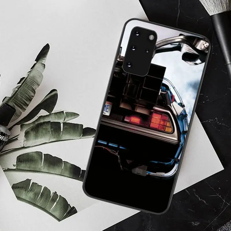 

HPCHCJHM Back to the Future DeLorean Time Machine DIY Painted Phone Case for Samsung S20 plus Ultra S6 S7 edge S8 S9 plus S10 5G