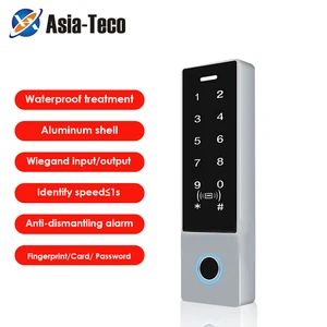 ip68 waterproof new metal fingerprint standalone door access control system w 125khz rfid card reader 2000 user free global shipping