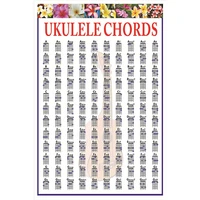 chords poster progressions for ukulele players and teachers ukulele guitarra accessories stringed musical instrument