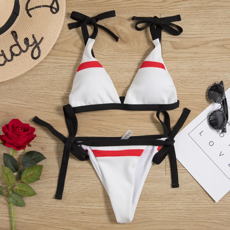 

Бесплатная доставка, лето 2020, сексуальное бикини на бретельках, два стиля, купальник JC1212