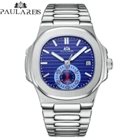 business luxury automatica men watches high quality stainless steel tourbillon mechanical wristwatch fashion waterproof clock