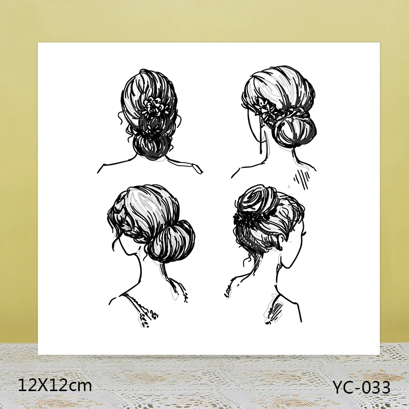 

ZhuoAng Back view Clear Stamps For DIY Scrapbooking/Card Making Decorative Silicon Stamp Crafts