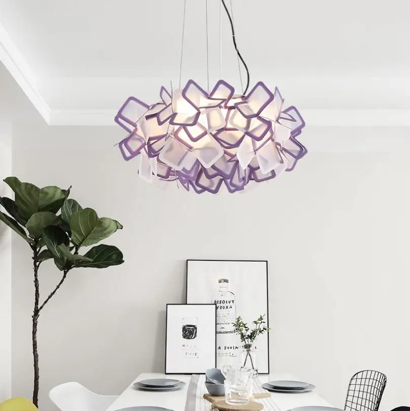 Modern simple dining room chandelier Nordic art clothing store warm bedroom children's lamp lighting | Освещение